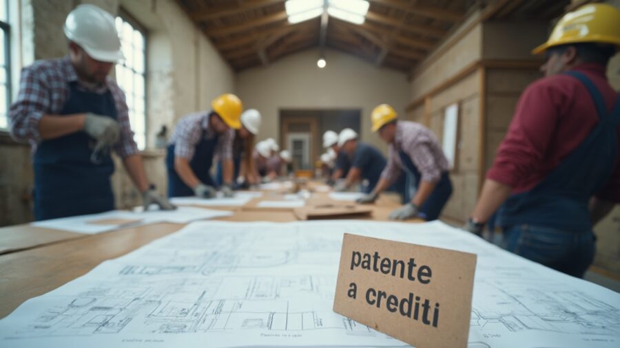 Patente a crediti nei cantieri: la guida su come ottenerla